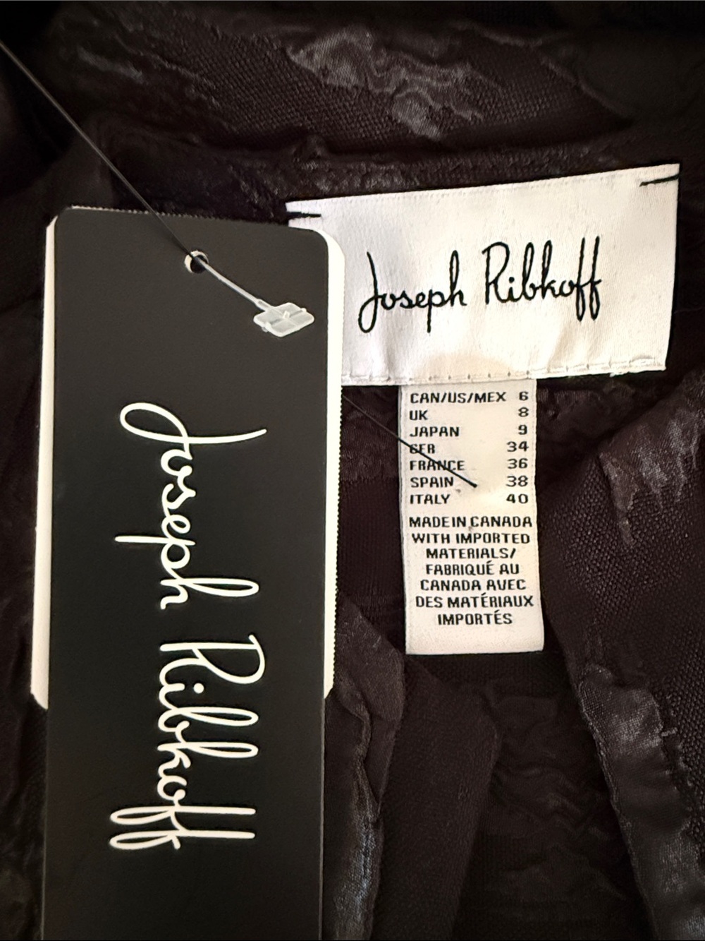 Joseph Ribkoff | Textured Jacquard Swing Jacket - Picture 7 of 8